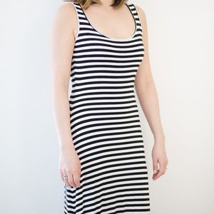 Calvin Klein Striped Maxi Dress